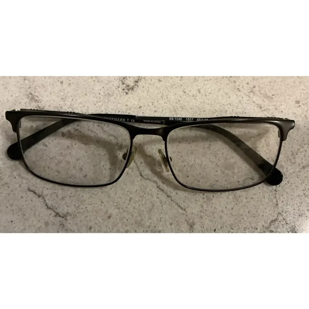 Brooks Brothers BB 1046 1507 Men's Eyeglasses Frames Gunmetal Gray 55-16-140